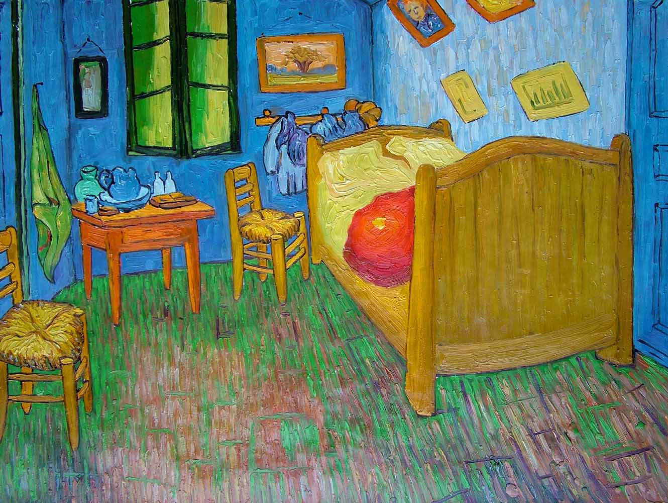 Vincents Bedroom at Arles - Van Gogh Painting On Canvas